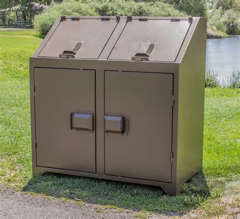 bear box metal|bear proof trash receptacles.